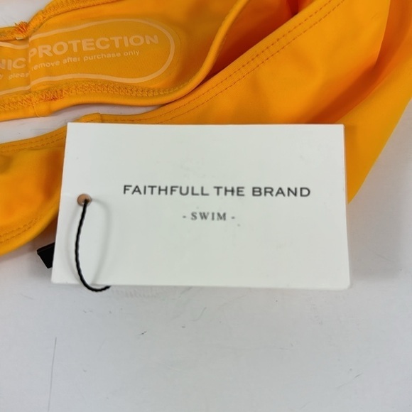 Faithfull The Brand Dylla Bikini Bottoms Women's US 4 Sun Orange Yellow NWT, - Picture 10 of 13